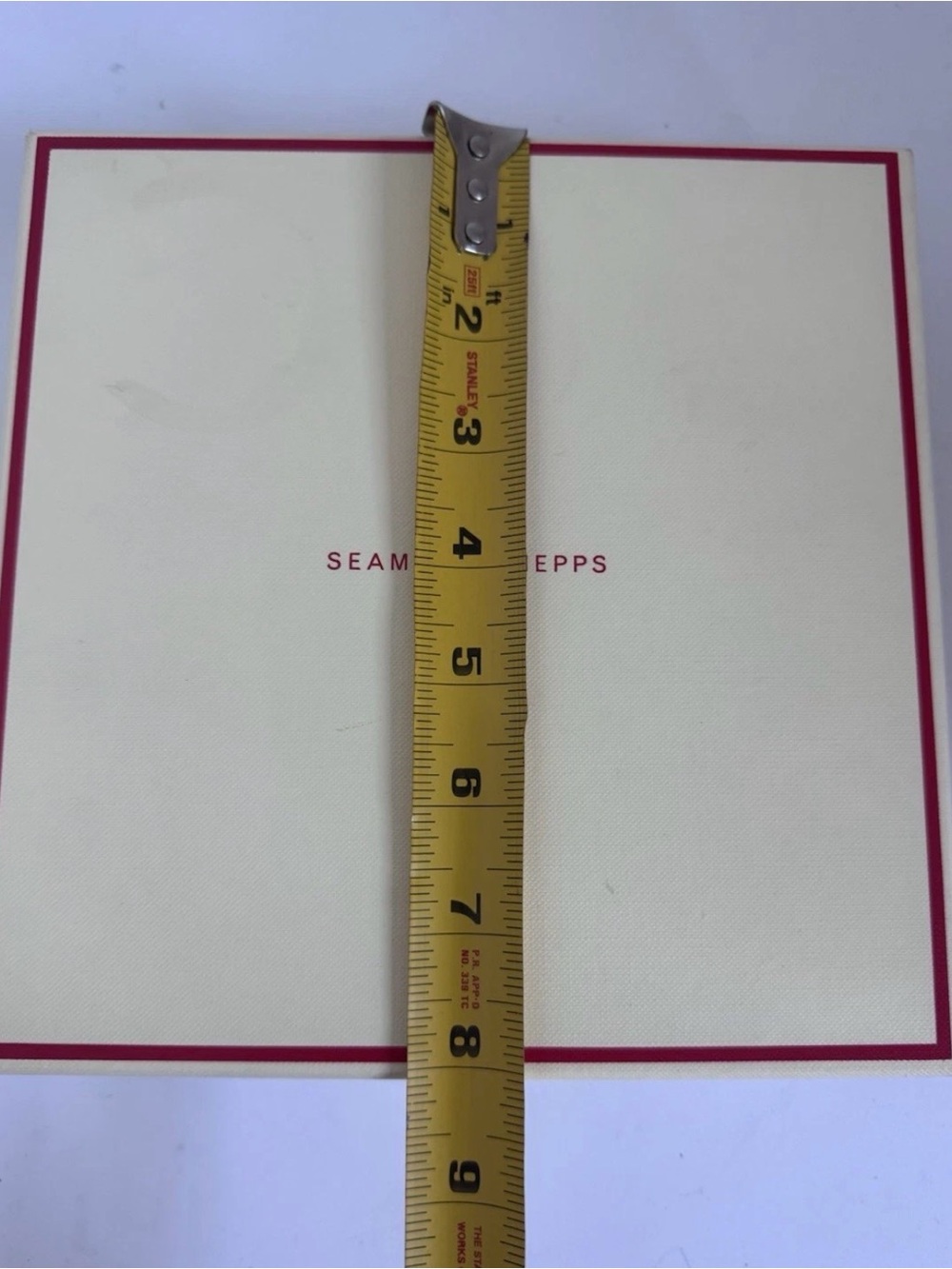 Authentic Seaman Schepps necklace box cream and red - Picture 9 of 10